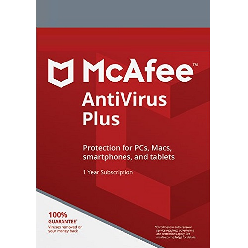McAfee AntiVirus Plus - 1-an / 1-Appareil
