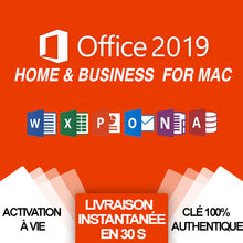 Charger l'image dans la galerie, Office 2019 Famille et Petite Entreprise pour Mac (Home & Business), Activation en ligne et à vie | 1 MAC
