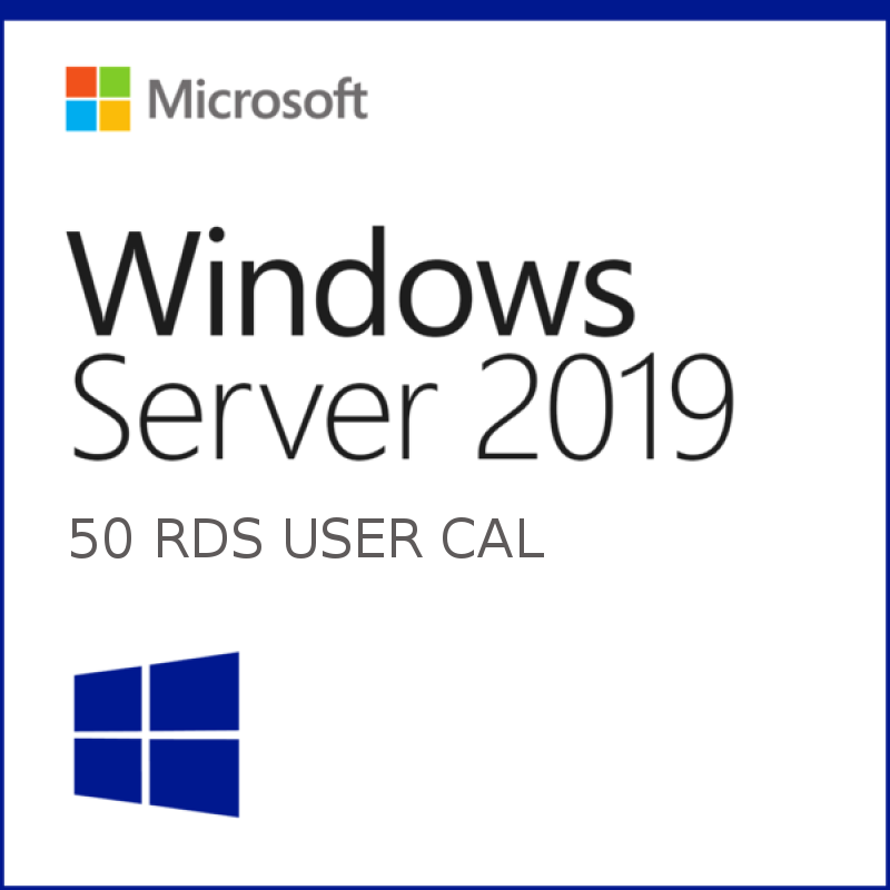 Windows Server 2019 Remote Desktop Services (RDS) – 50 User CAL