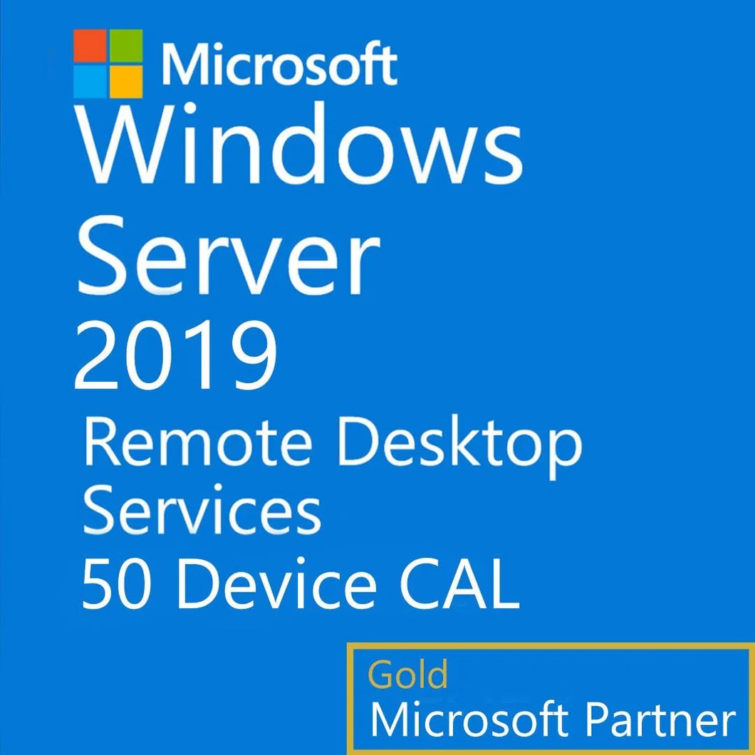 Windows Server 2019 Remote Desktop Services (RDS) – 50 Device CAL