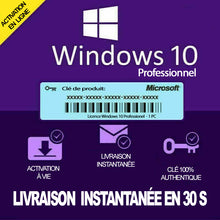 Charger l&#39;image dans la galerie, Windows 10 Professionnel | Clé d&#39;Activation à vie, et en ligne |  1 PC
